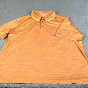 Reebok Golf Polo Shirt Mens 3XLT Orange Performance Big & Tall Athletic Stretch